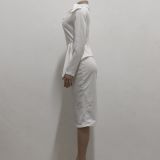 Women sexy diagonal bow dress