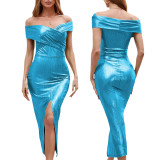 Women Sexy Solid Dress
