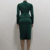 Women sexy diagonal bow dress