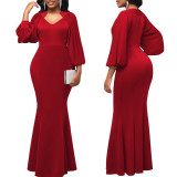 Women long sleeve dress