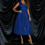 Women One Shoulder Sleeveless Dress