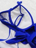 Women ruffled one-piece swimsuit