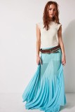 Irregular See-Through Mesh Sexy High-Waisted Long Skirt