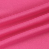 Sexy Women's Solid Color V-Neck Two-Piece Pants Set