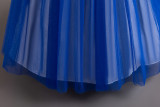 Children's Plaid Patchwork Puff Sleeve Princess Dress
