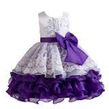 Girls Princess Dress Flower Girl Wedding Dress Evening Dress Puff Dress