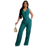 Women vest and vest two piece set