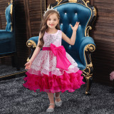 Girls Princess Dress Flower Girl Wedding Dress Evening Dress Puff Dress