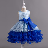 Girls Princess Dress Flower Girl Wedding Dress Evening Dress Puff Dress