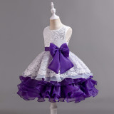 Girls Princess Dress Flower Girl Wedding Dress Evening Dress Puff Dress