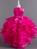 Elegant Children Trailing Princess Dress