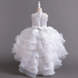 Elegant Children Trailing Princess Dress