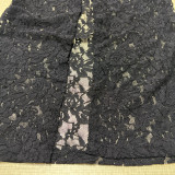 Summer Women's Fashion Strap Sexy See-Through Lace Slim Dress
