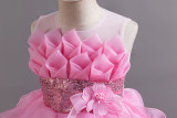 Elegant Children Trailing Princess Dress