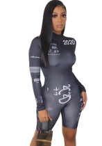 Women Casual Print Jumpsuit