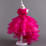 Elegant Children Trailing Princess Dress