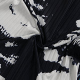 Sexy Printed Back Slit Tight Fitting Bodycon Dress