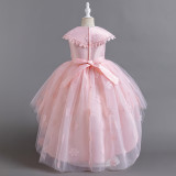 Girls' Puffy Princess Dress With Tail