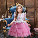 Children's Mesh Princess Dress Formal Party Dress