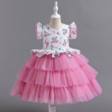 Children's Mesh Princess Dress Formal Party Dress