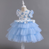 Children's Mesh Princess Dress Formal Party Dress
