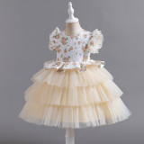 Children's Mesh Princess Dress Formal Party Dress