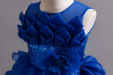 Elegant Children Trailing Princess Dress