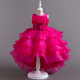 Elegant Children Trailing Princess Dress
