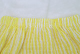 Women striped chiffon print Top and Skirt two-piece set