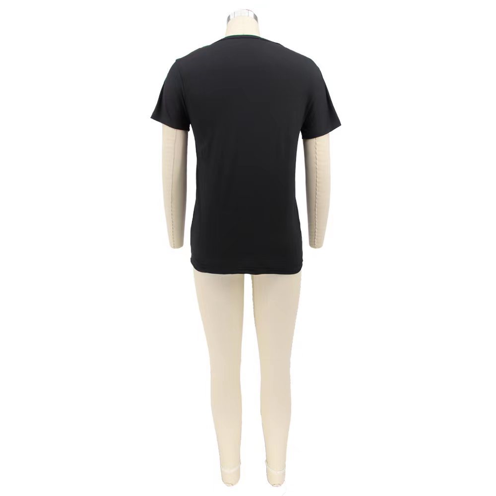 Printed Short-Sleeve T-Shirt for Summer Casual Streetwear