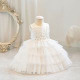 Children's Flower Girl Tutu Princess Dress Baby Girl's First Birthday Formal Party Dress