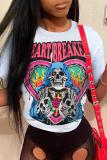 Short Sleeve Printed Women's T-Shirt