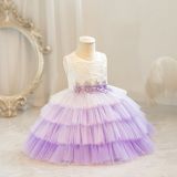 Children's Flower Girl Tutu Princess Dress Baby Girl's First Birthday Formal Party Dress
