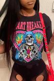 Short Sleeve Printed Women's T-Shirt