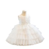 Children's Flower Girl Tutu Princess Dress Baby Girl's First Birthday Formal Party Dress