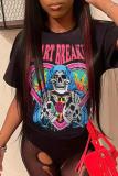 Short Sleeve Printed Women's T-Shirt
