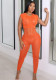 Spring Solid Color Tight Fitting Sexy Mesh See-Through Hollow Sleeveless Long Jumpsuit