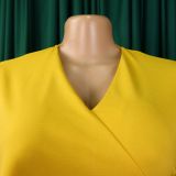 Women Solid Bodycon Professional African Dress