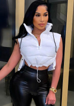 Spring Sleeveless Cotton-Padded Vest Jacket Spring Sleeveless Cotton-Padded Vest Jacket