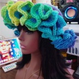 Fashion Crochet Ruffle Hat