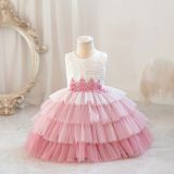 Children's Flower Girl Tutu Princess Dress Baby Girl's First Birthday Formal Party Dress