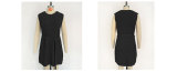 Spring Summer Women's Solid Color Round Neck Knitting Dress