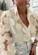 See-Through Mesh Embroidered Long Sleeve Shirt