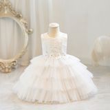 Children's Flower Girl Tutu Princess Dress Baby Girl's First Birthday Formal Party Dress