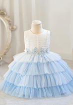 Children's Flower Girl Tutu Princess Dress Baby Girl's First Birthday Formal Party Dress