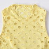 Women Summer Sexy Hollow Crop Top