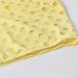 Women Summer Sexy Hollow Crop Top