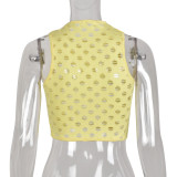 Women Summer Sexy Hollow Crop Top