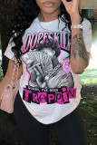 Trendy Fashion Print Short Sleeve T-Shirt