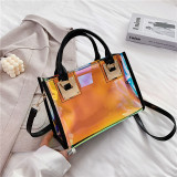 Women's Trendy Transparent Laser Pvc Handbag Crossbody Bag Shoulder Bag